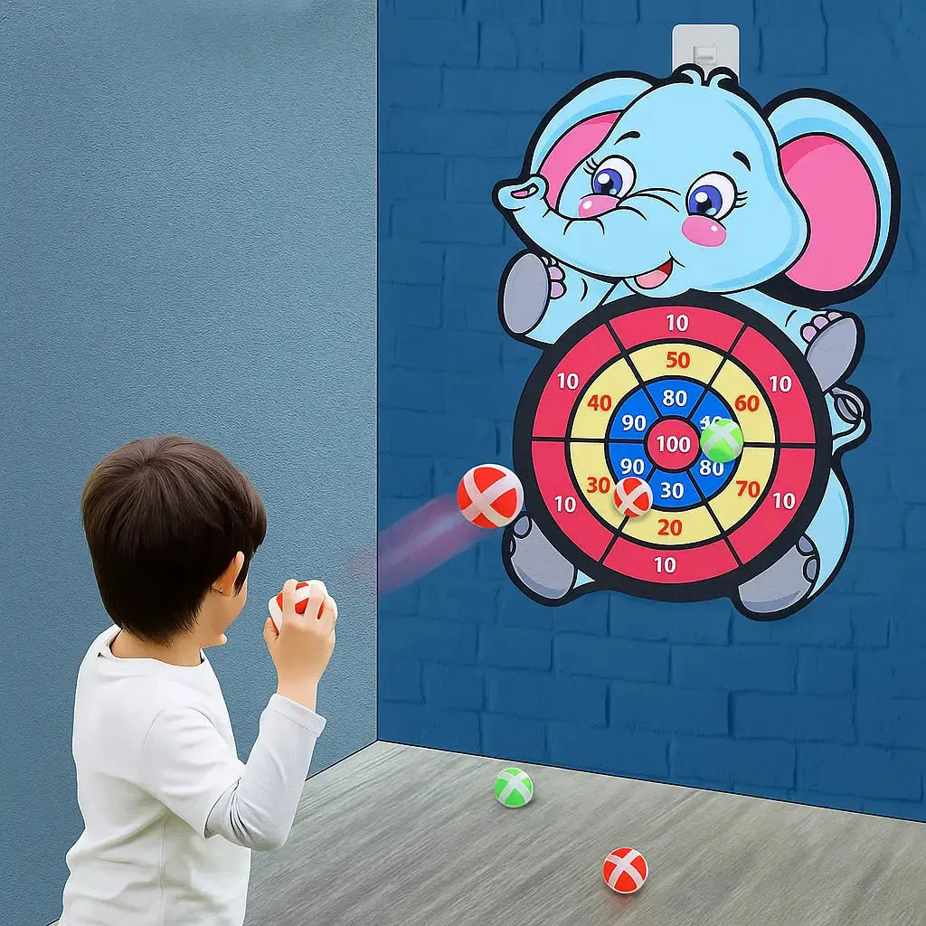 Frendorf | Elefanten-Dartspiel für Kinder – Fördert Zielen, Zählen & Koordination