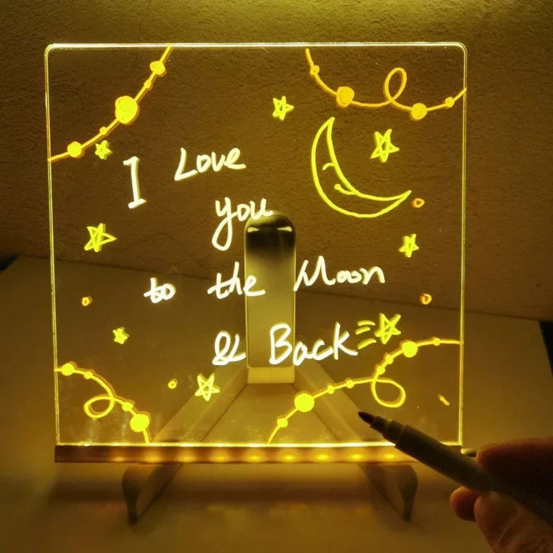 Kinder LED Notiztafel mit Farben
