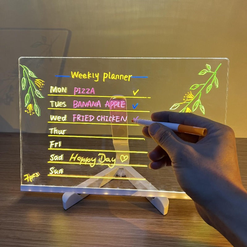 Kinder LED Notiztafel mit Farben