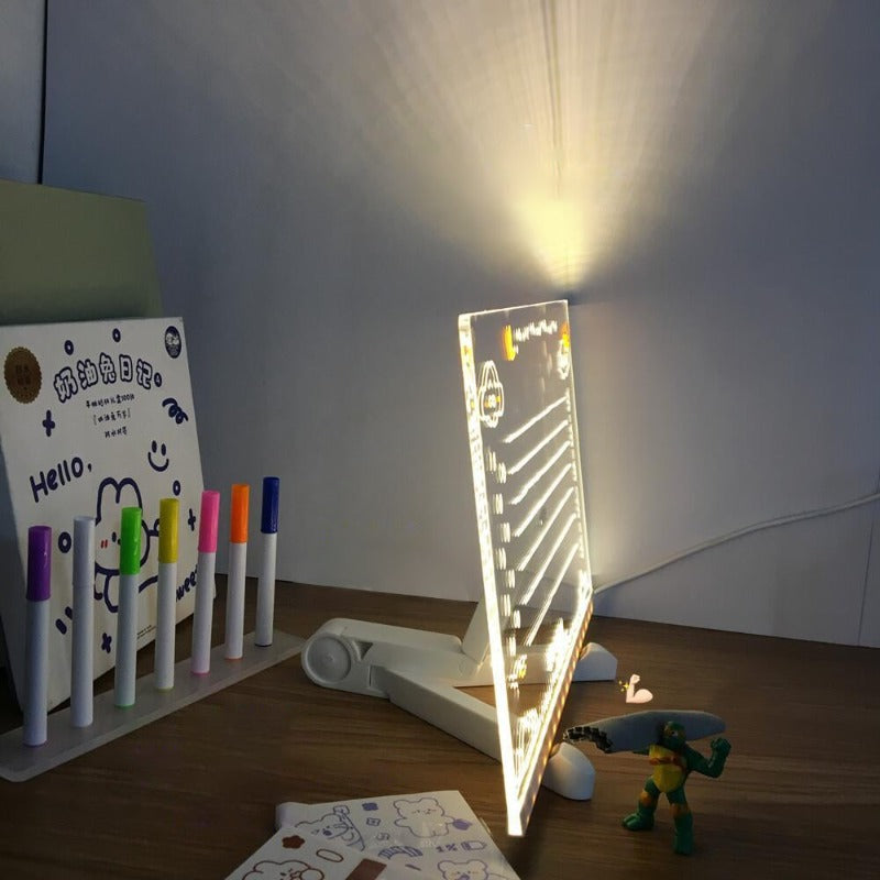 Kinder LED Notiztafel mit Farben