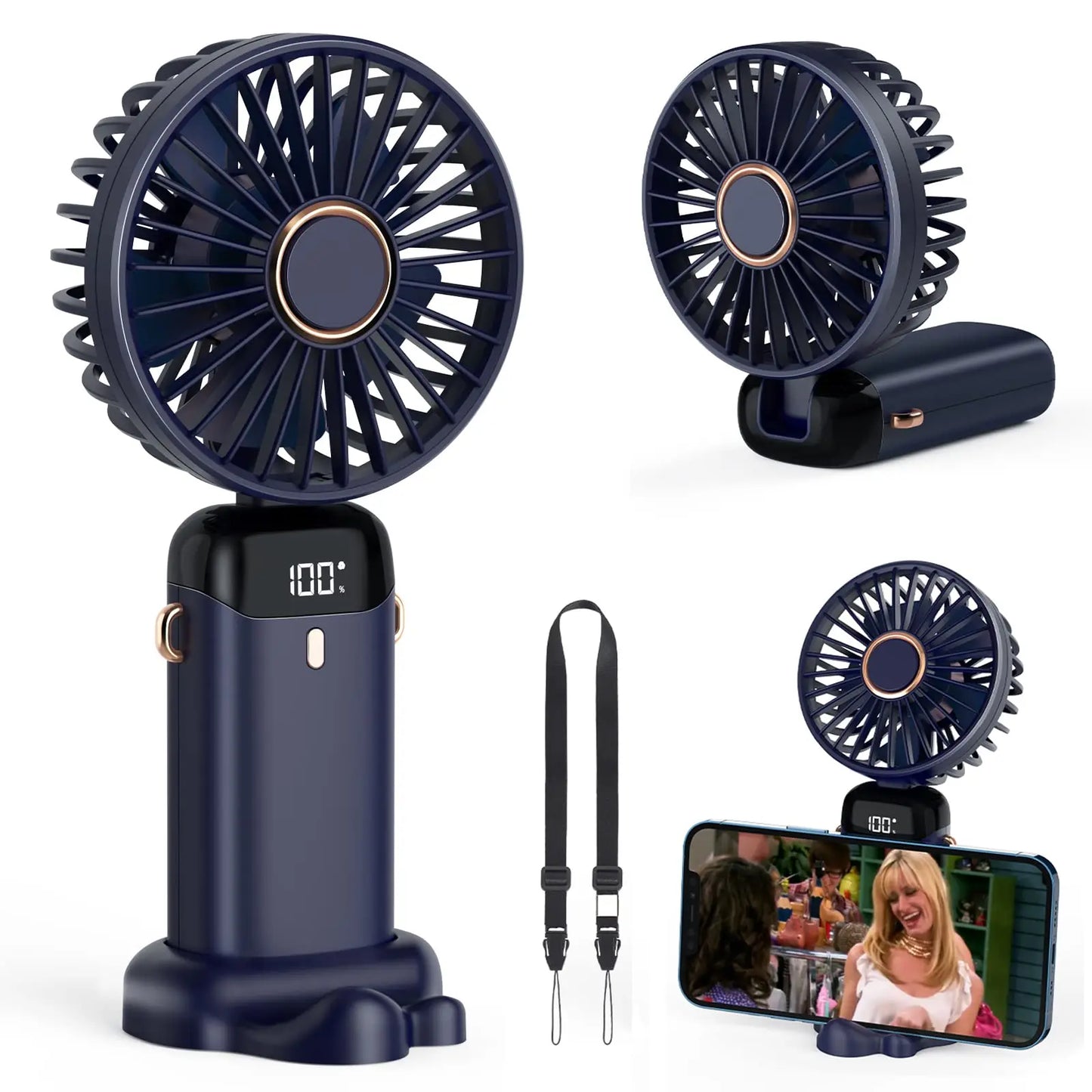 Frendorf | Praktischer Ventilator mit Telefonhalter
