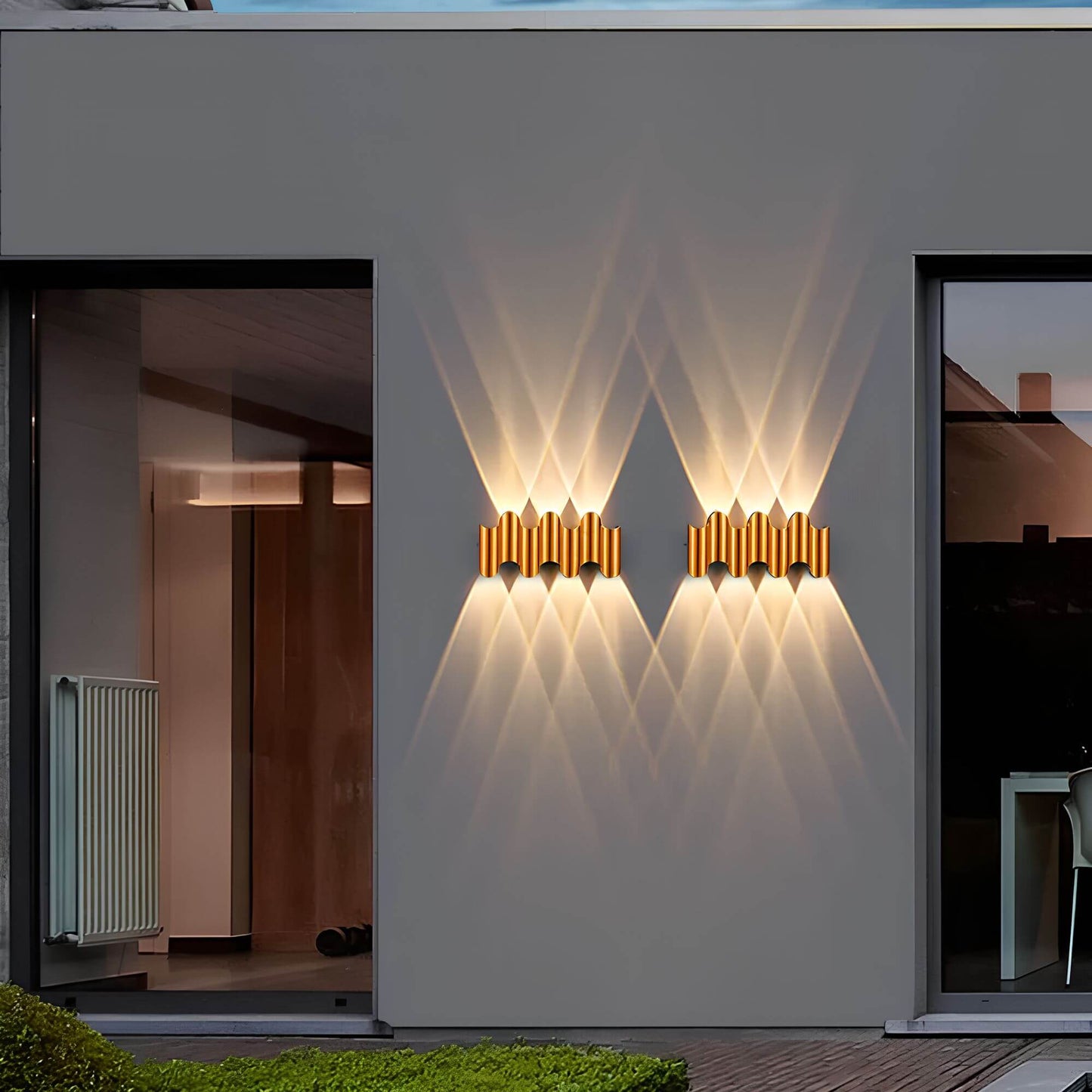 Aluminium Wandlampe