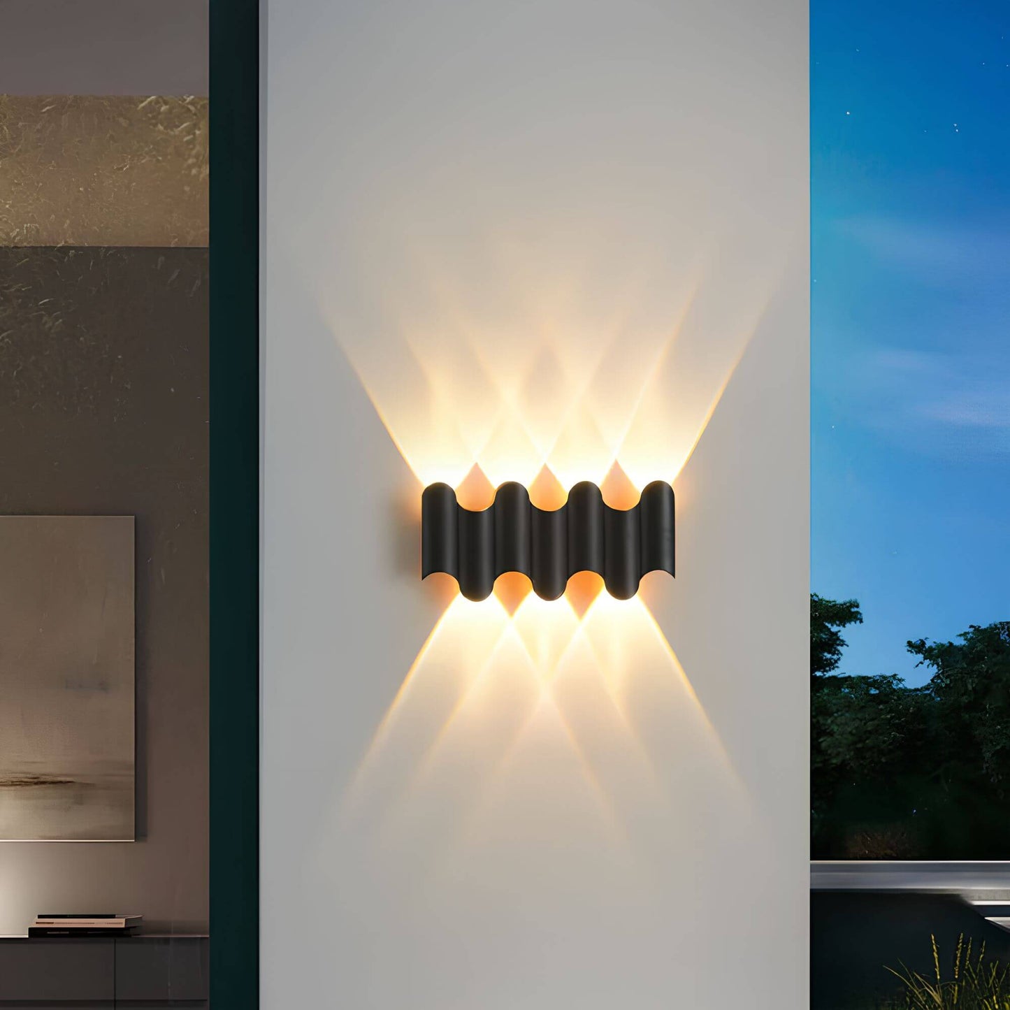 Aluminium Wandlampe