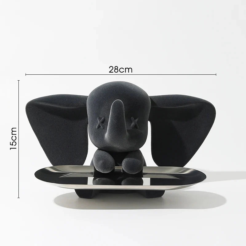 Elefantenpalette Figuren Moderne Harz Universelle Zell Smartphone Statue Skulpturen Zuhause Büro Schreibtisch Dekor Geschenk für Männer