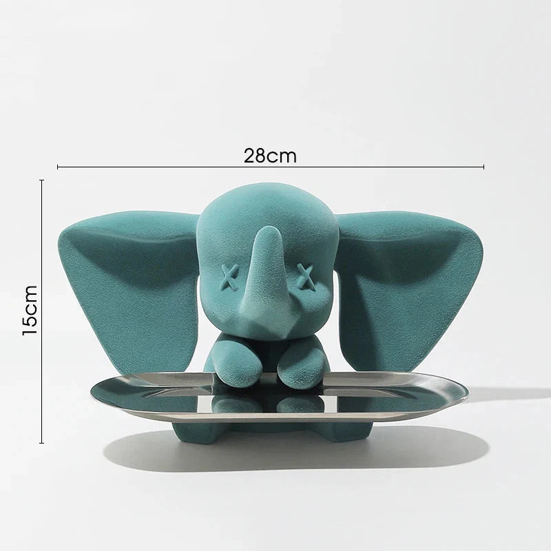 Elefantenpalette Figuren Moderne Harz Universelle Zell Smartphone Statue Skulpturen Zuhause Büro Schreibtisch Dekor Geschenk für Männer