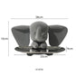 Elefantenpalette Figuren Moderne Harz Universelle Zell Smartphone Statue Skulpturen Zuhause Büro Schreibtisch Dekor Geschenk für Männer