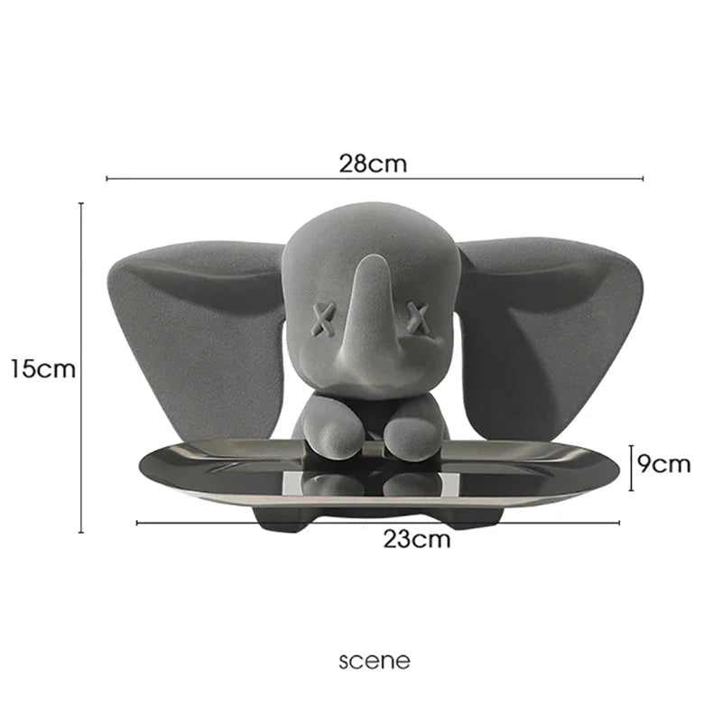 Elefantenpalette Figuren Moderne Harz Universelle Zell Smartphone Statue Skulpturen Zuhause Büro Schreibtisch Dekor Geschenk für Männer