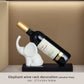 Elefantenstatue mit Weinfass Tisch Ornamente Tier Skulptur Windhalter Home Decor Süße Elefantenfigur Harz Handwerk Kunst