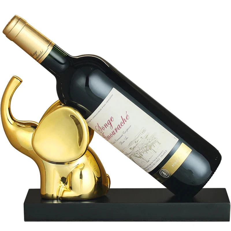 Elefantenstatue mit Weinfass Tisch Ornamente Tier Skulptur Windhalter Home Decor Süße Elefantenfigur Harz Handwerk Kunst