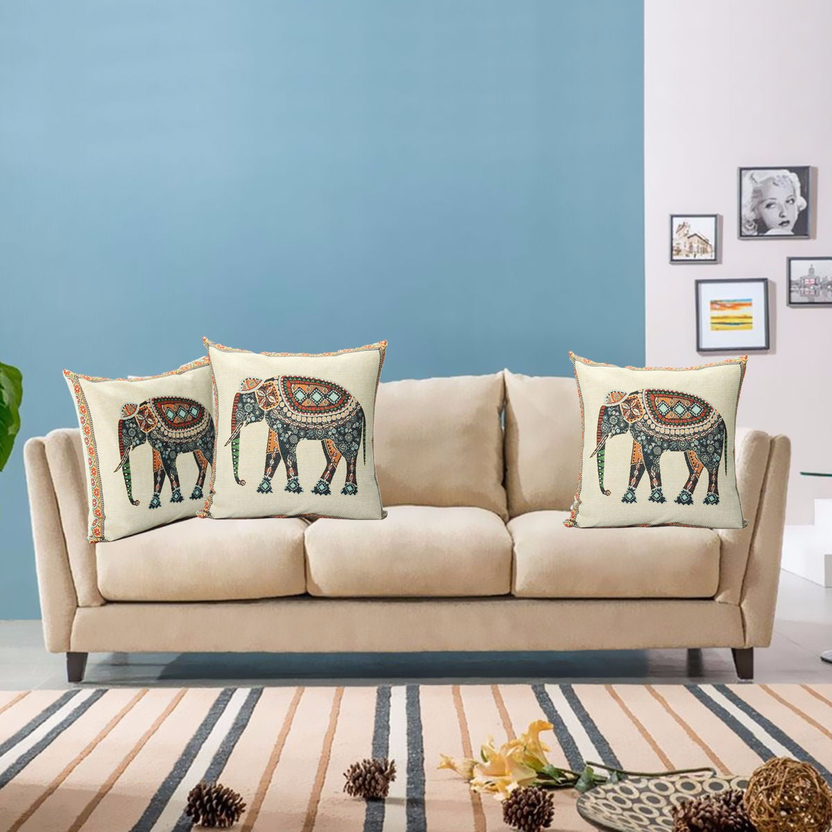 Elephant Royalty Kissen