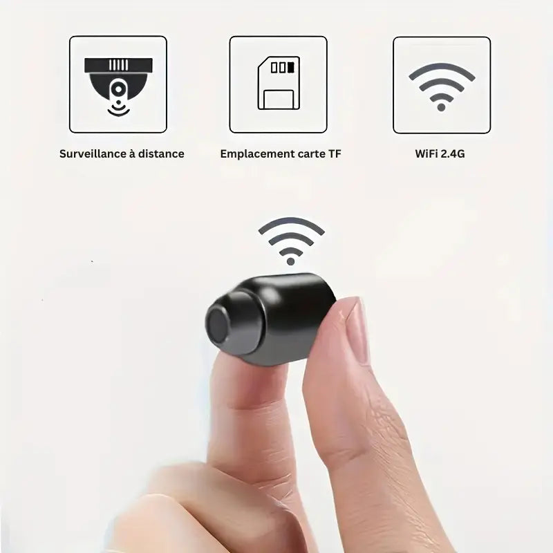 Frendorf | Mini-Spionagekamera ohne Kabel – Fernbedienung und HD-Aufzeichnung