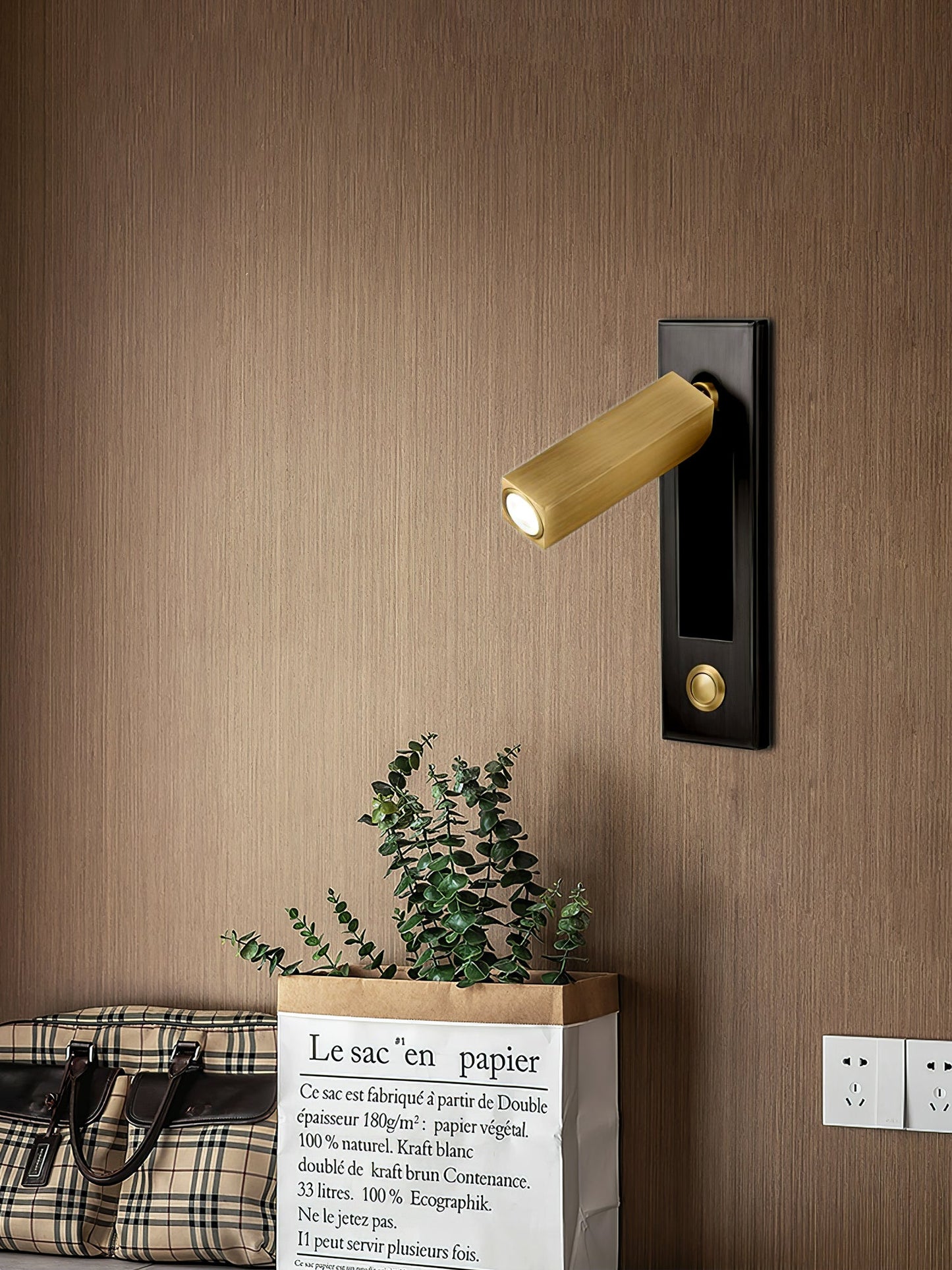 Frendorf | NestLume Eingebetteter Nachttisch-Wandleuchter | LED Beleuchtung | Platzsparendes Design | Modern & Funktional