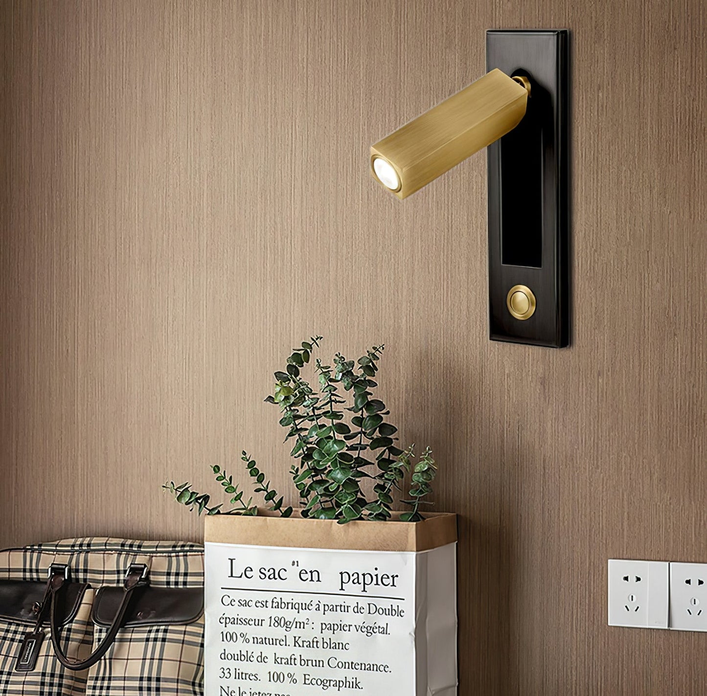 Frendorf | NestLume Eingebetteter Nachttisch-Wandleuchter | LED Beleuchtung | Platzsparendes Design | Modern & Funktional