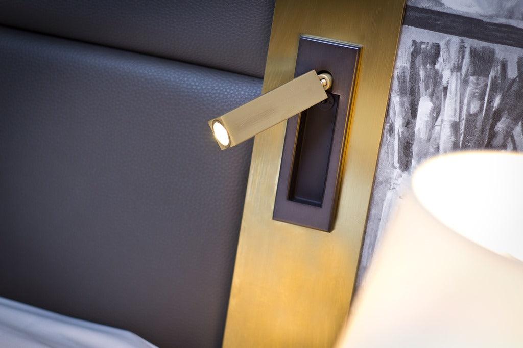 Frendorf | NestLume Eingebetteter Nachttisch-Wandleuchter | LED Beleuchtung | Platzsparendes Design | Modern & Funktional