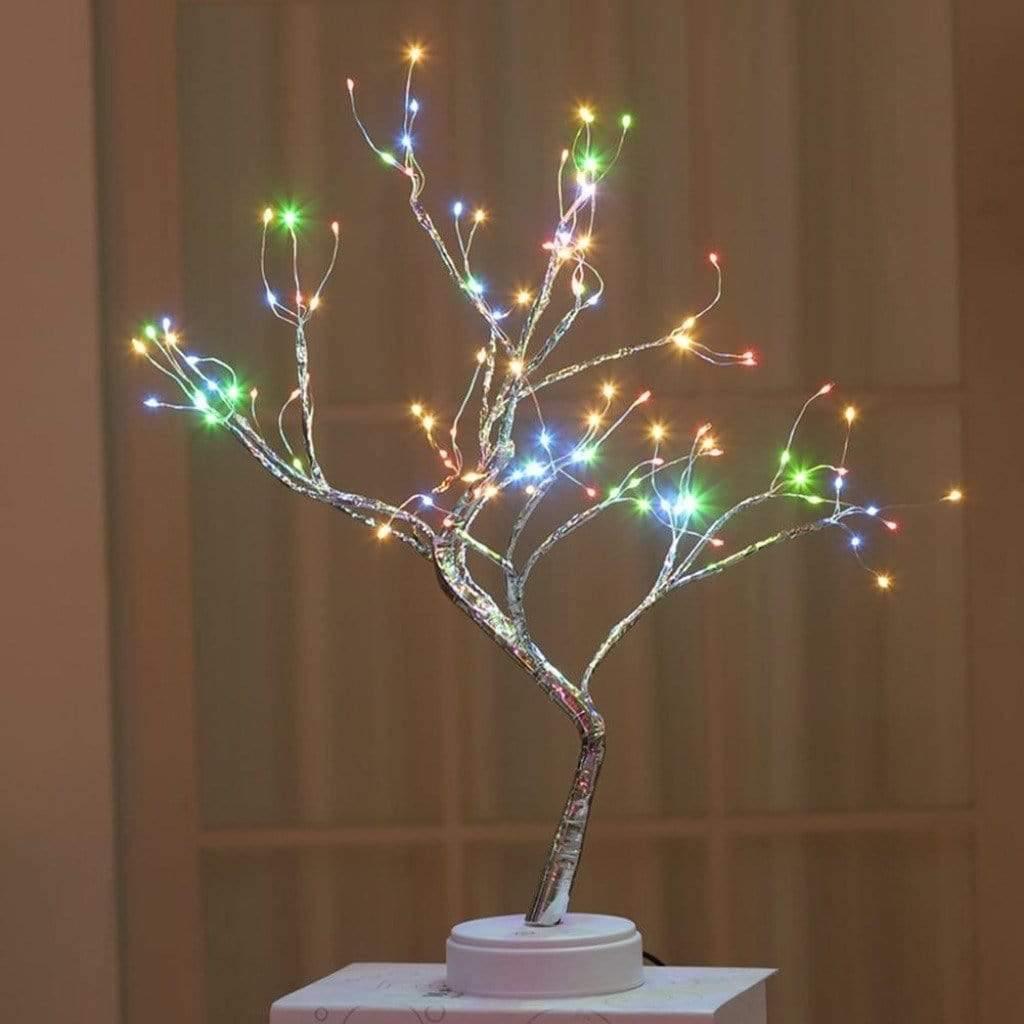 Frendorf | SpiritGlow LED Baum Tischlampe | Magisches Stimmungslicht | Kabellos | Deko für Zuhause