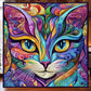 Ethereal Cat Abstract Quilt