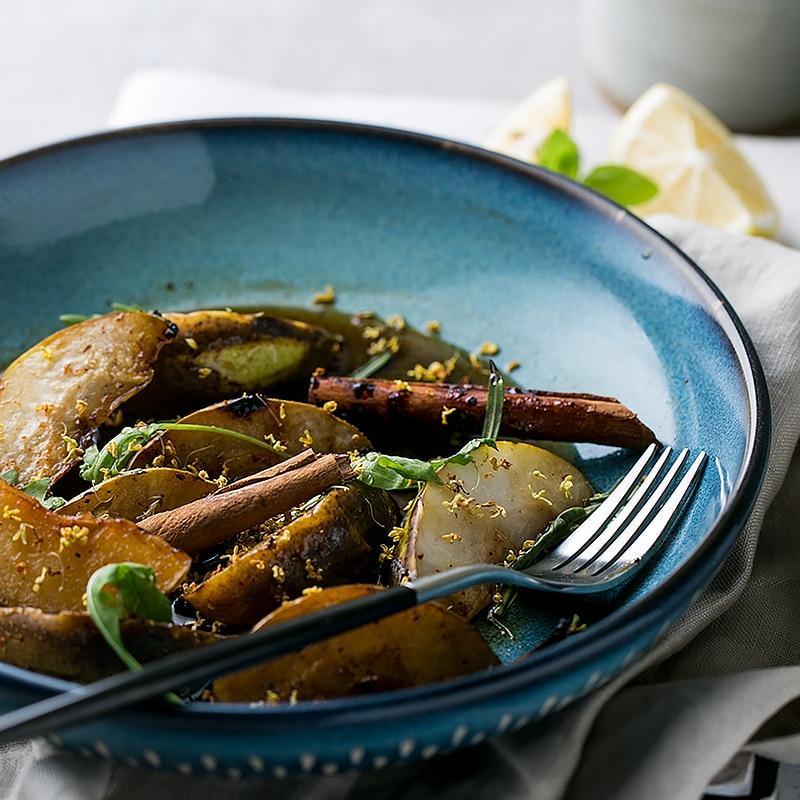 Frendorf | Blaue Keramikservierschüssel