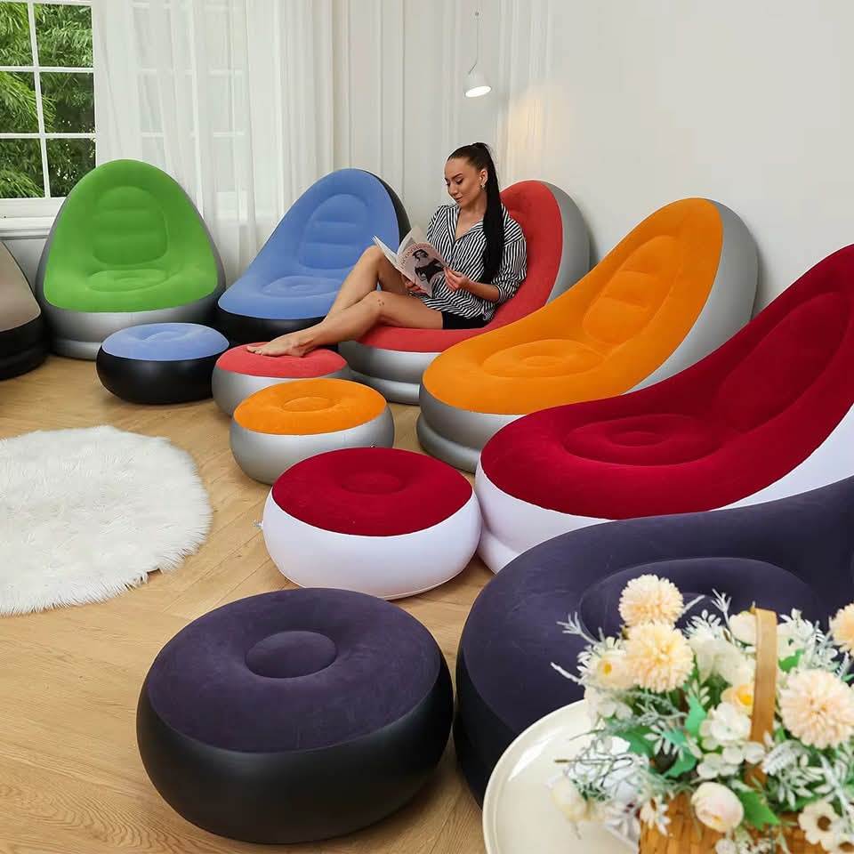 Frendorf | Fauler Sofa mit Fußstütze