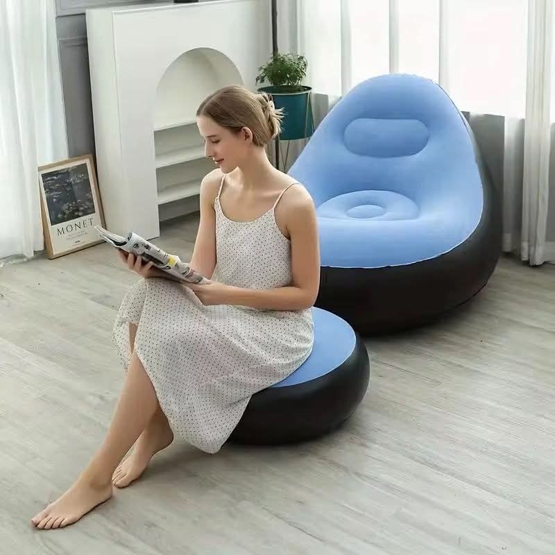 Frendorf | Fauler Sofa mit Fußstütze