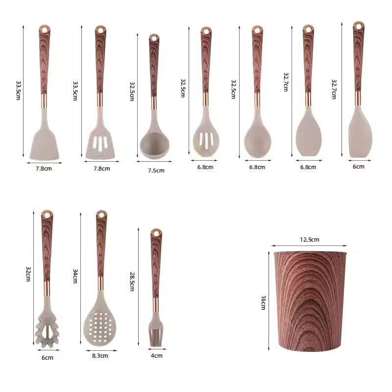 Frendorf | 10 Stück Silikon Löffel Set