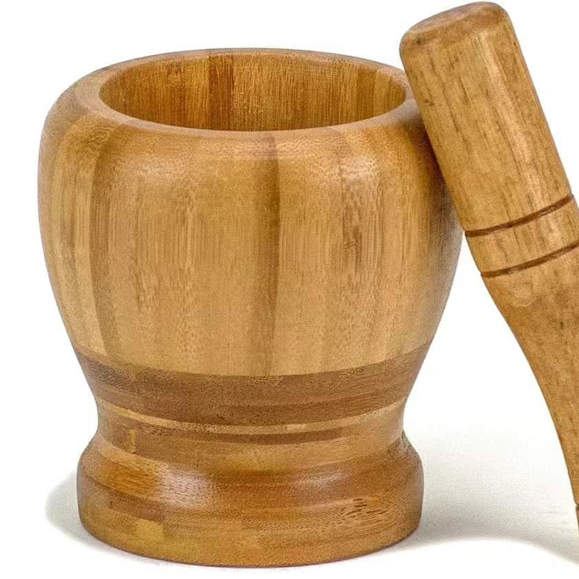 Frendorf | Bambus Mörser und Stößel Set