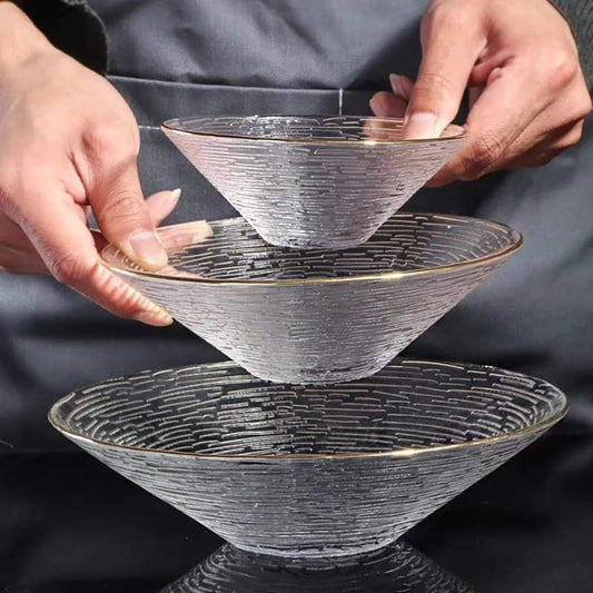 Frendorf | 3 Stück Transparentes Glas Platte
