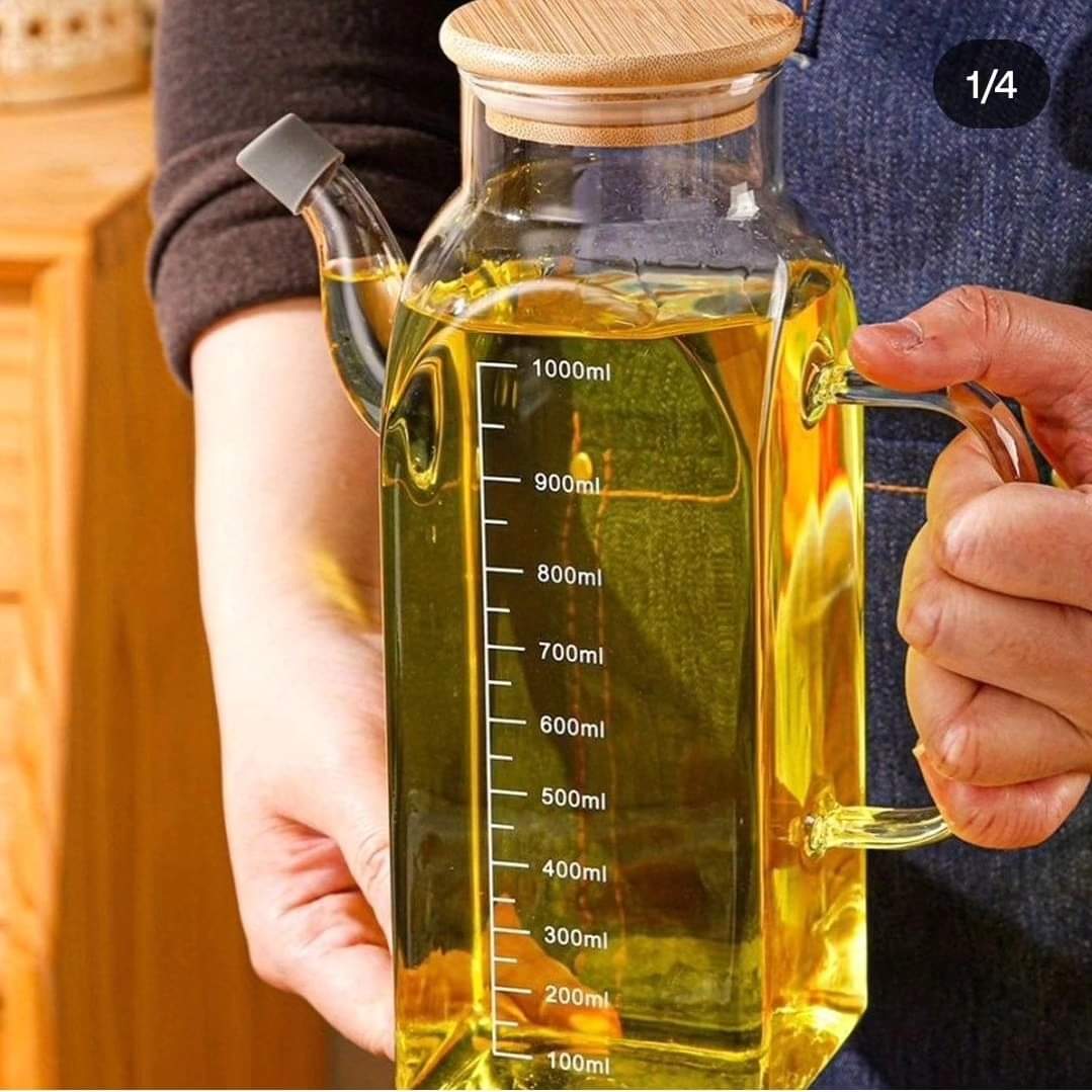 Frendorf | 1000ml quadratisch geformtes Ölglas