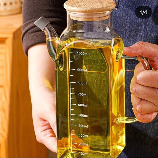 Frendorf | 1000ml quadratisch geformtes Ölglas