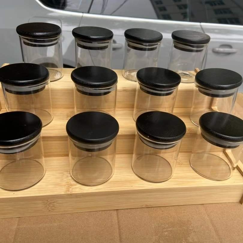 Frendorf | 12 Stück Glas Gewürzbehälter
