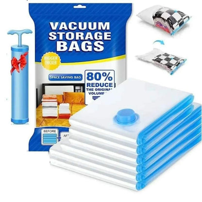 5er Set Vakuum-Aufbewahrungsbeutel mit Pumpe