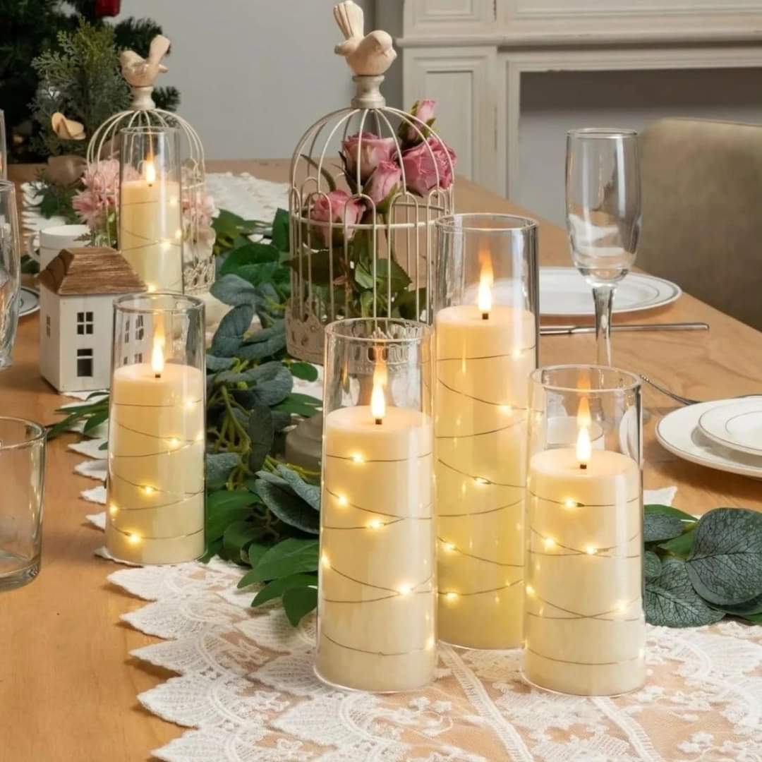 Frendorf | 5 Stück Acryl flammenlose LED Kerzen