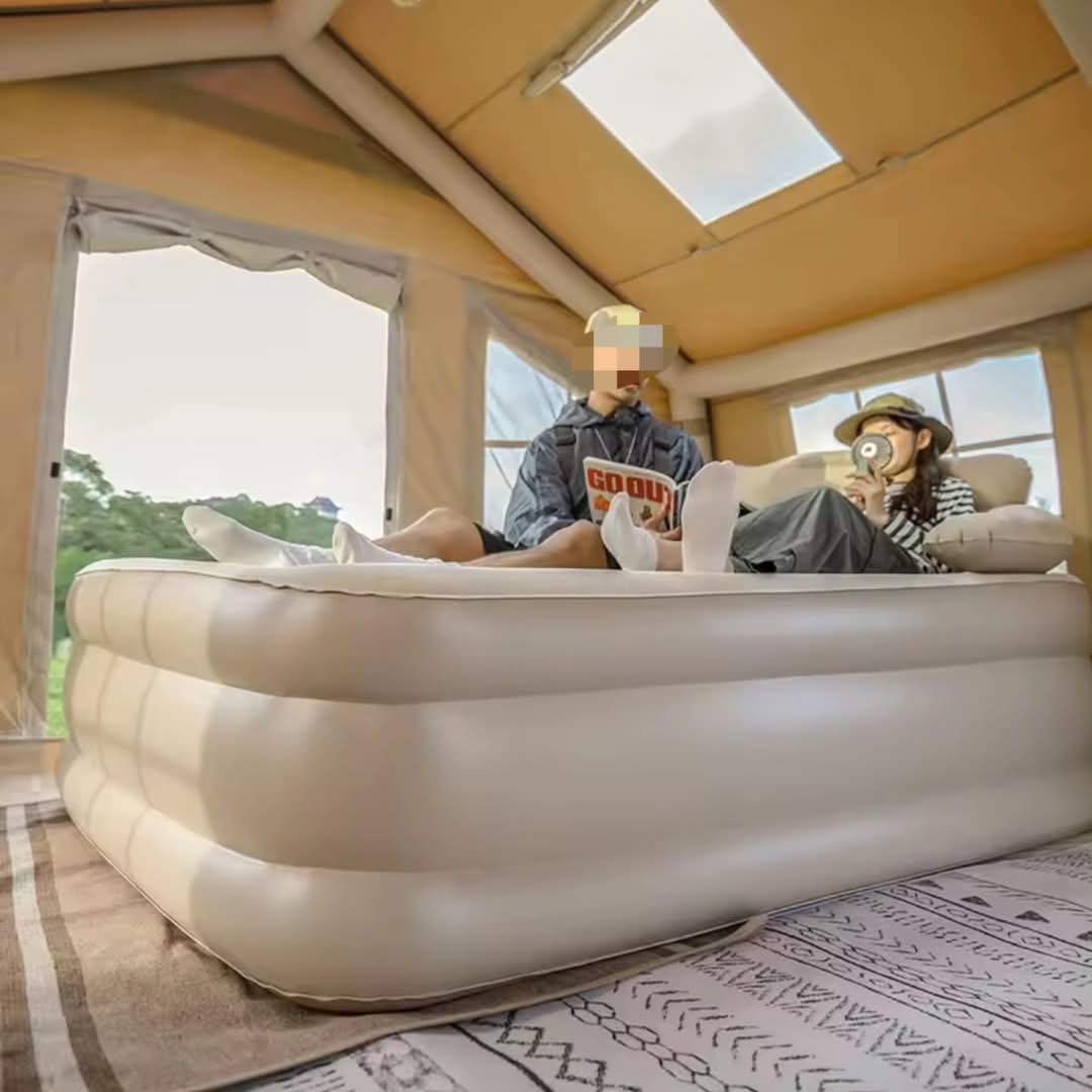 Frendorf | aufblasbares Bett mit Rückenlehne