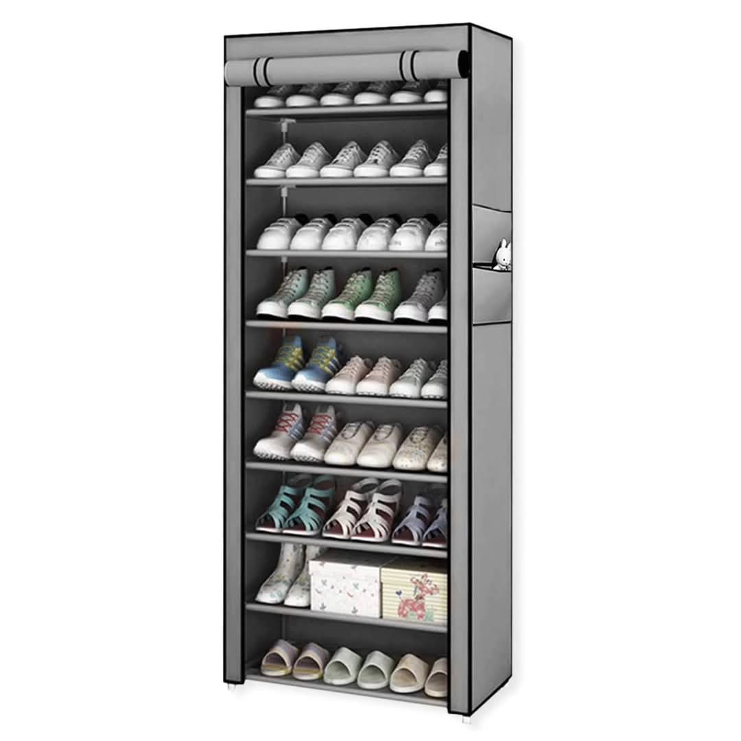 Frendorf | 10-lagiger Reißverschluss-Schuhschrank