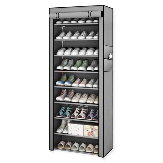 Frendorf | 10-lagiger Reißverschluss-Schuhschrank