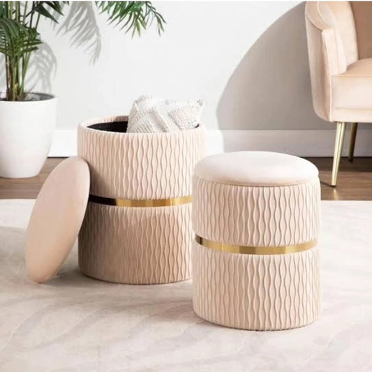 Frendorf | Runde Ottoman Hocker