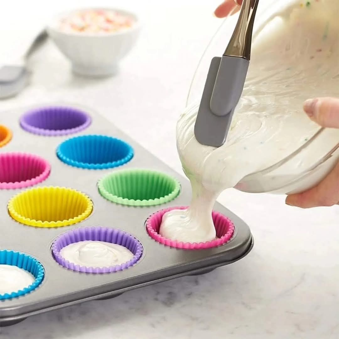 Frendorf | 12 Stück Silikon Kuchenformen