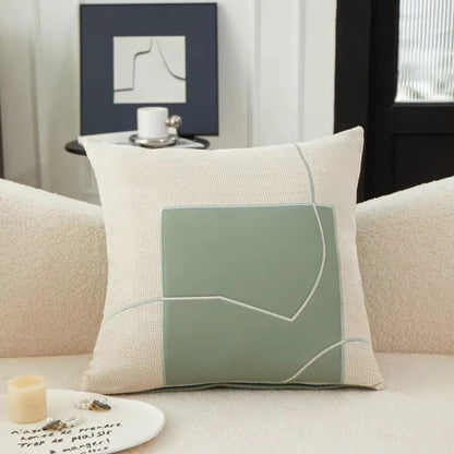 Frendorf | Geometrische Stickerei Kissenbezug