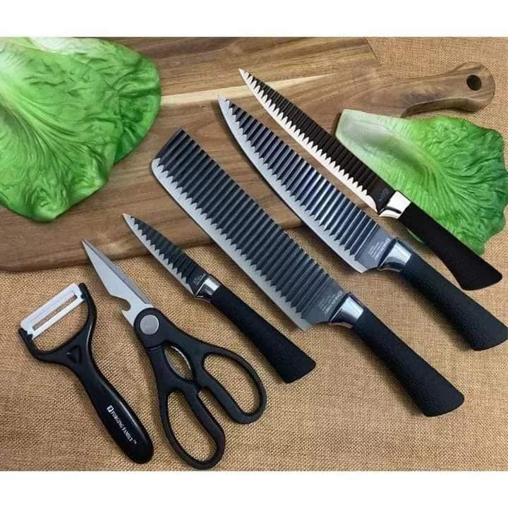 Frendorf | 6 Stück schwarze Messer