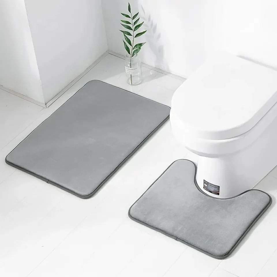 Frendorf | 2 Stück superabsorbierendes Toilettenmatten-Set
