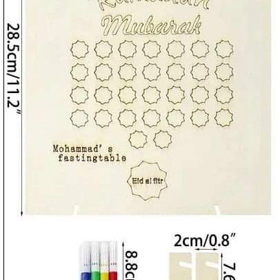 Frendorf | Mein Ramadan Fastentisch / Ramadhan Zähltafel