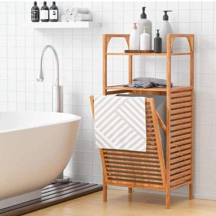 Frendorf | Bamboo Badezimmer Wäschekorb
