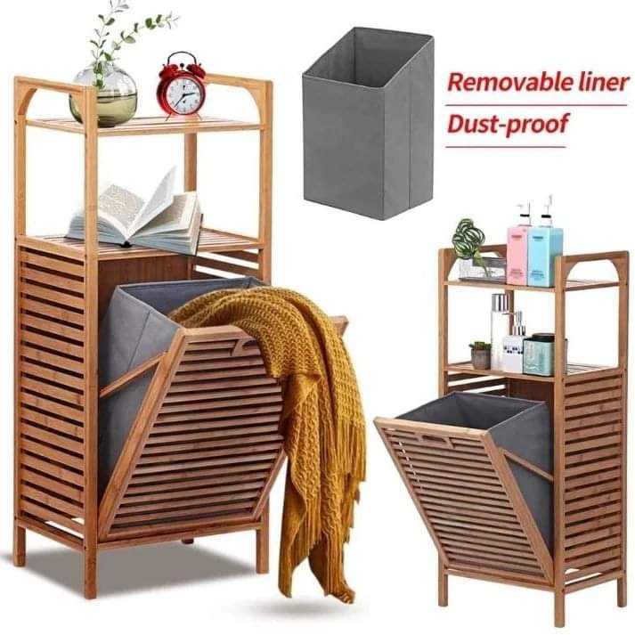 Frendorf | Bamboo Badezimmer Wäschekorb