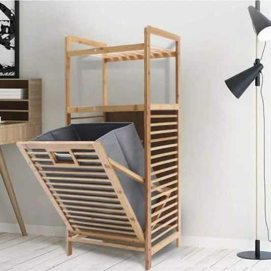 Frendorf | Bamboo Badezimmer Wäschekorb