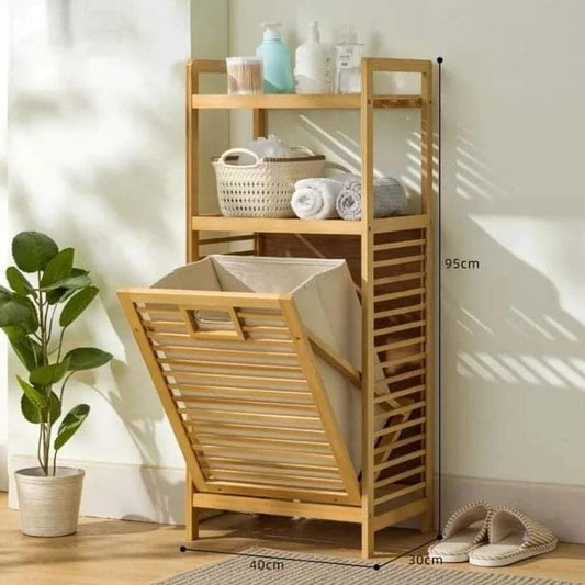 Frendorf | Bamboo Badezimmer Wäschekorb