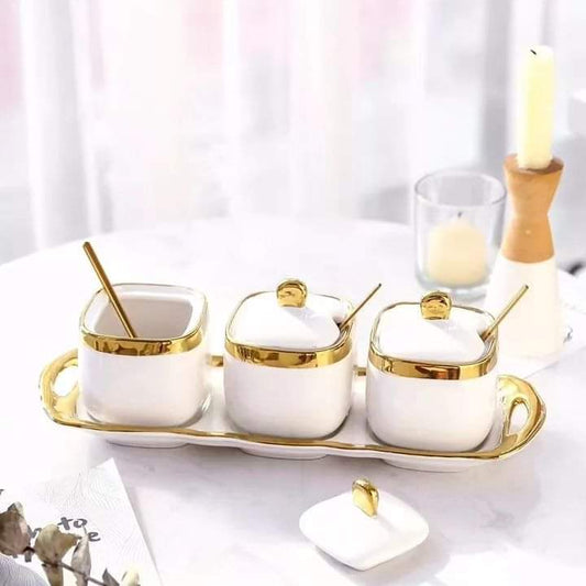 Frendorf | 3-teiliges Zucker-/Gewürztopf-Set