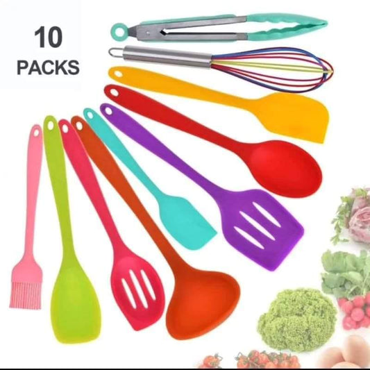 Frendorf | 10 Stück Farbige Silikon Löffel Set