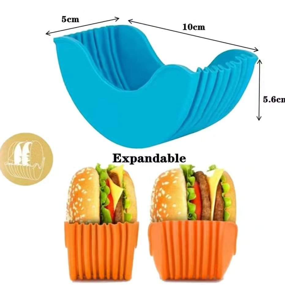 Frendorf | 4 Stück Wiederverwendbare Burger Halter Set