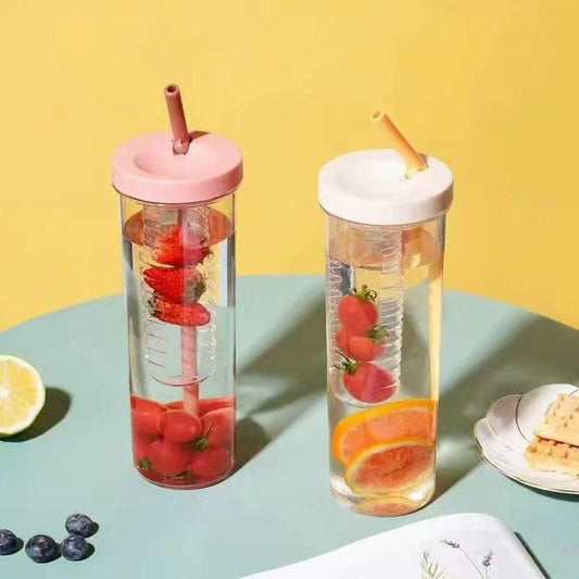 Frendorf | Wasserflasche mit faltbarem Strohhalm