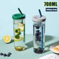 Frendorf | Wasserflasche mit faltbarem Strohhalm