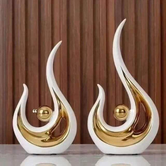 Frendorf | 2pc Statue Dekor